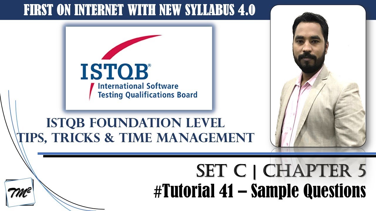 ISTQB Foundation Level Sample Questions | Tutorial 41 | SET C | Chapter 5 | ISTQB Mock Questions