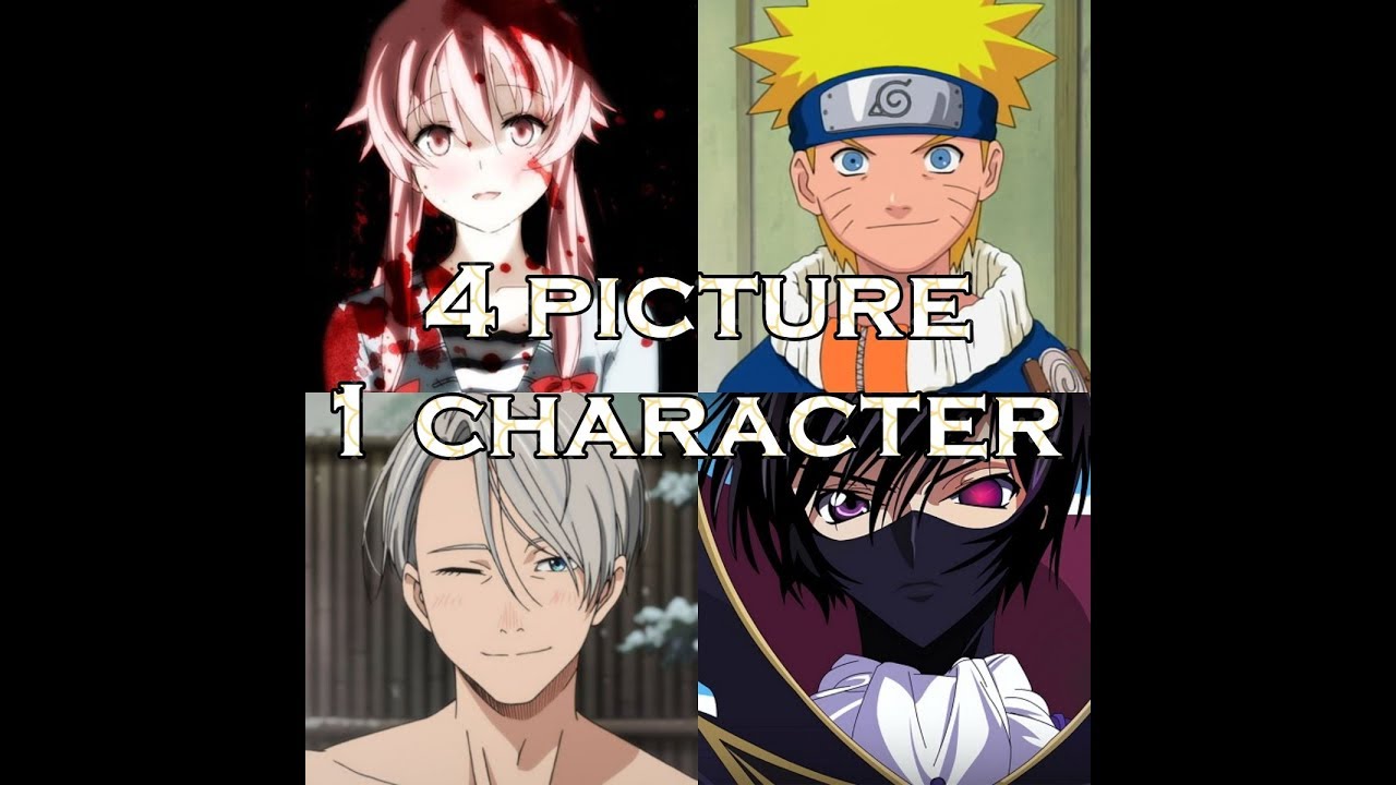 •4 pictures 1 anime character quiz•