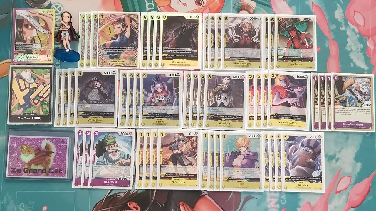 EB03 P/Y Нико Робин! Учебное пособие по составлению колоды One Piece TCG - Za Grand Cat Vs Baron ...