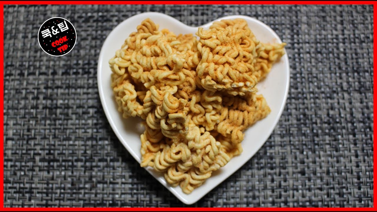 전자렌지로 1분만에 라면땅 만들기