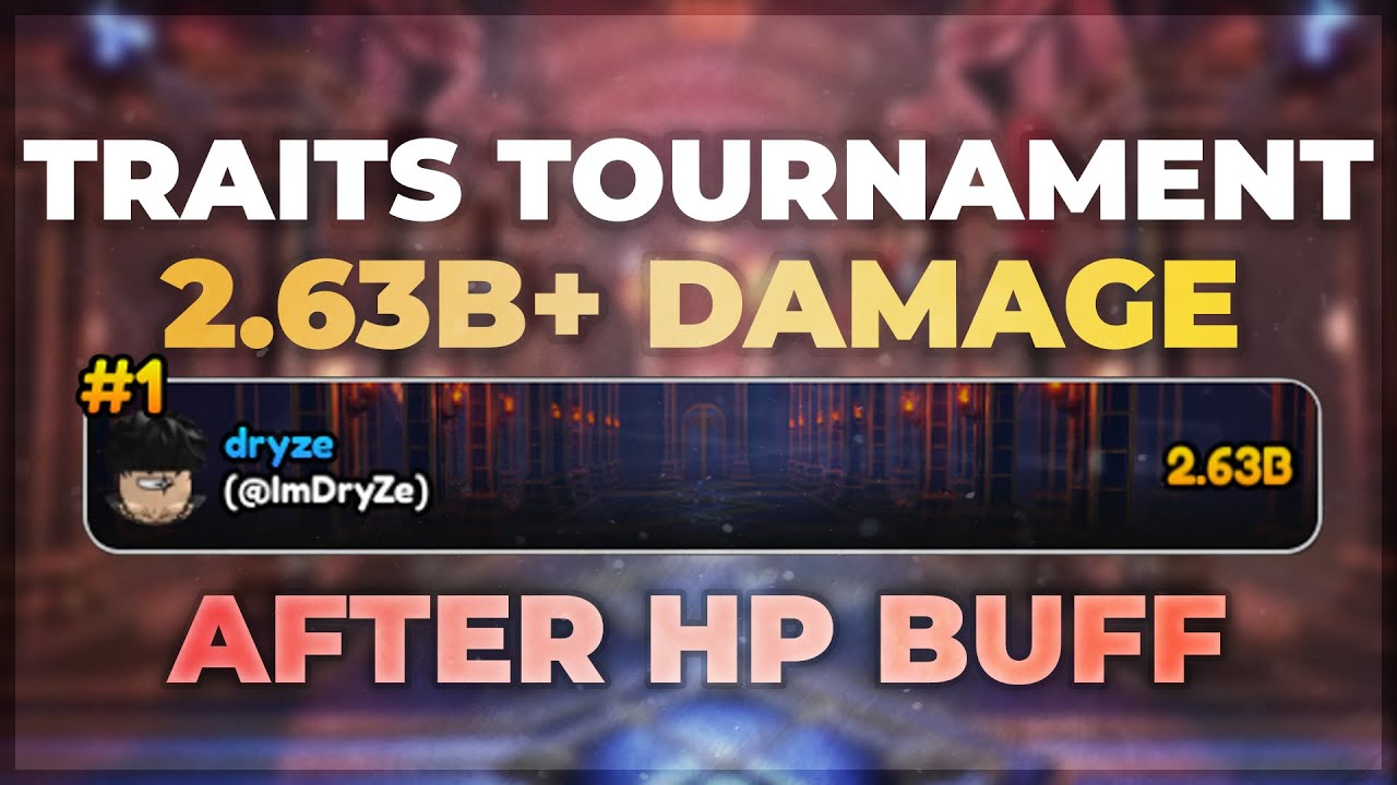 [TRAITS] 2.8B+ DAMAGE AFTER HP BUFF TOURNAMENT 5 | Anime Vanguards