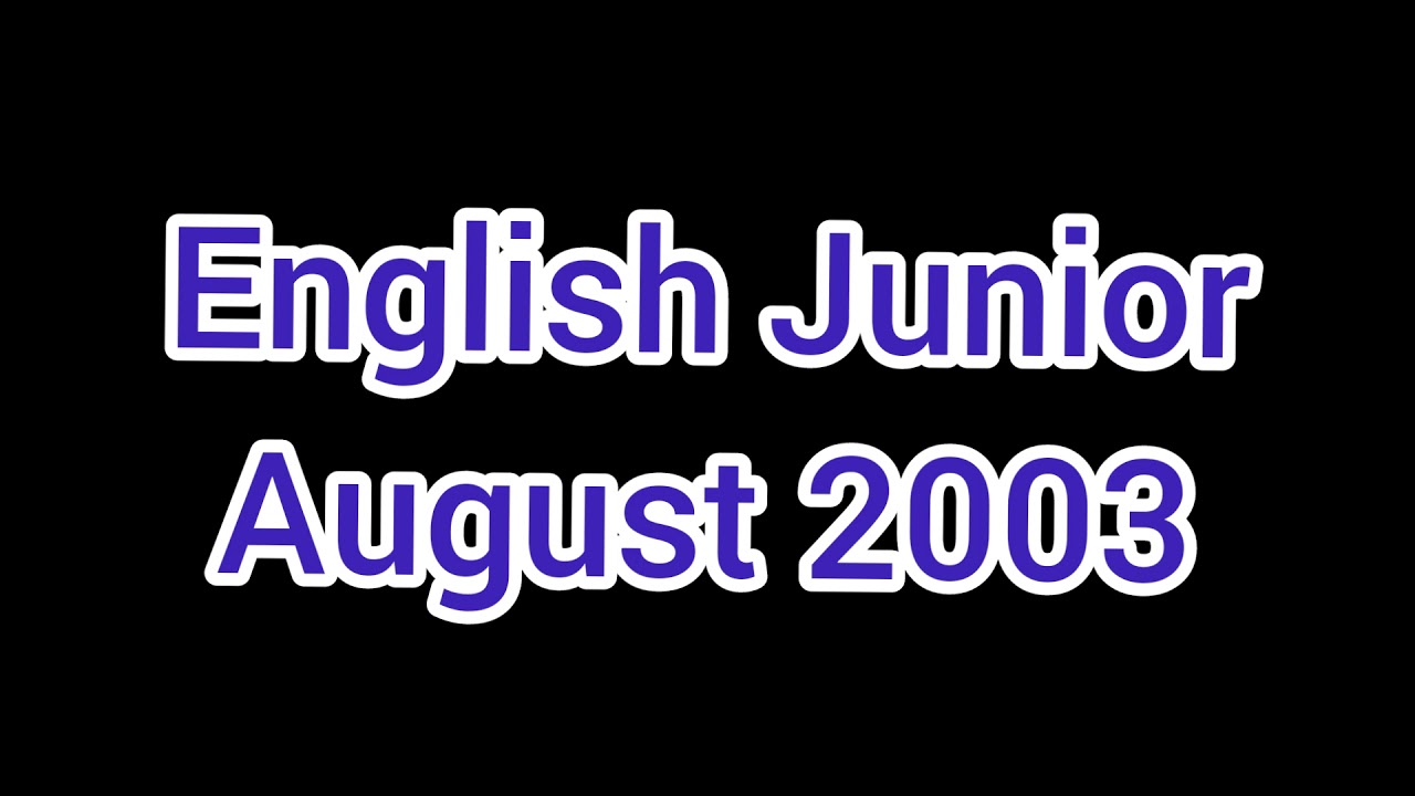Shorthand English Junior -- August 2003 -- 80 wpm