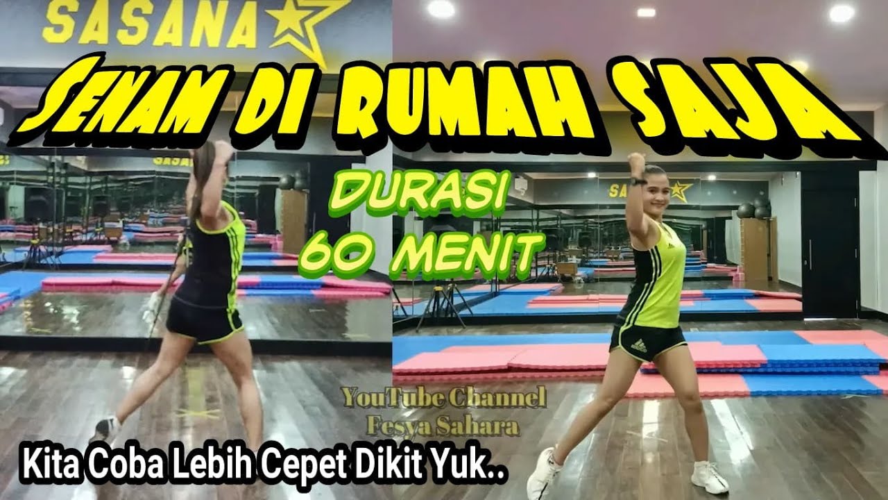 Senam aerobik di rumah saja bersama fesya sahara | Aerobic low impact part 1