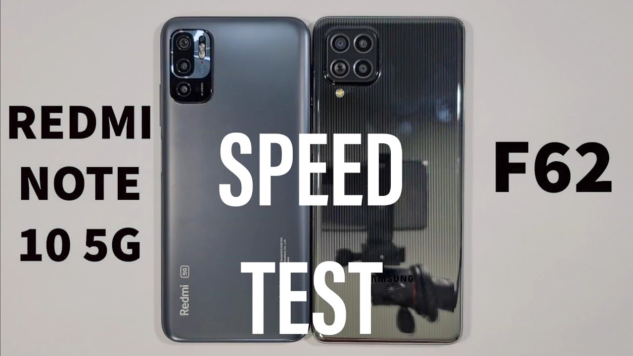 Xiaomi Redmi Note 10 5G vs Samsung F62 Speed Test