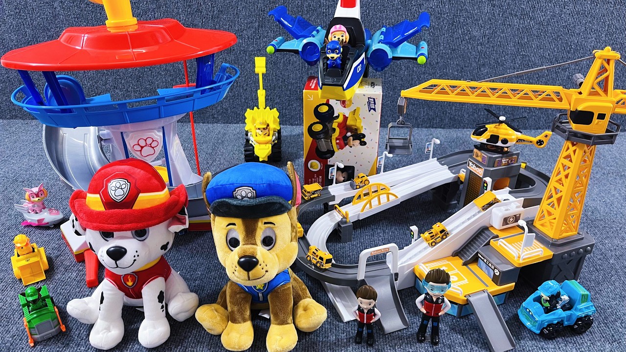 12 Minutes of Satisfying Unboxing, Cool Paw Patrol Rubble Bulldozer series ASMR | Review Toys