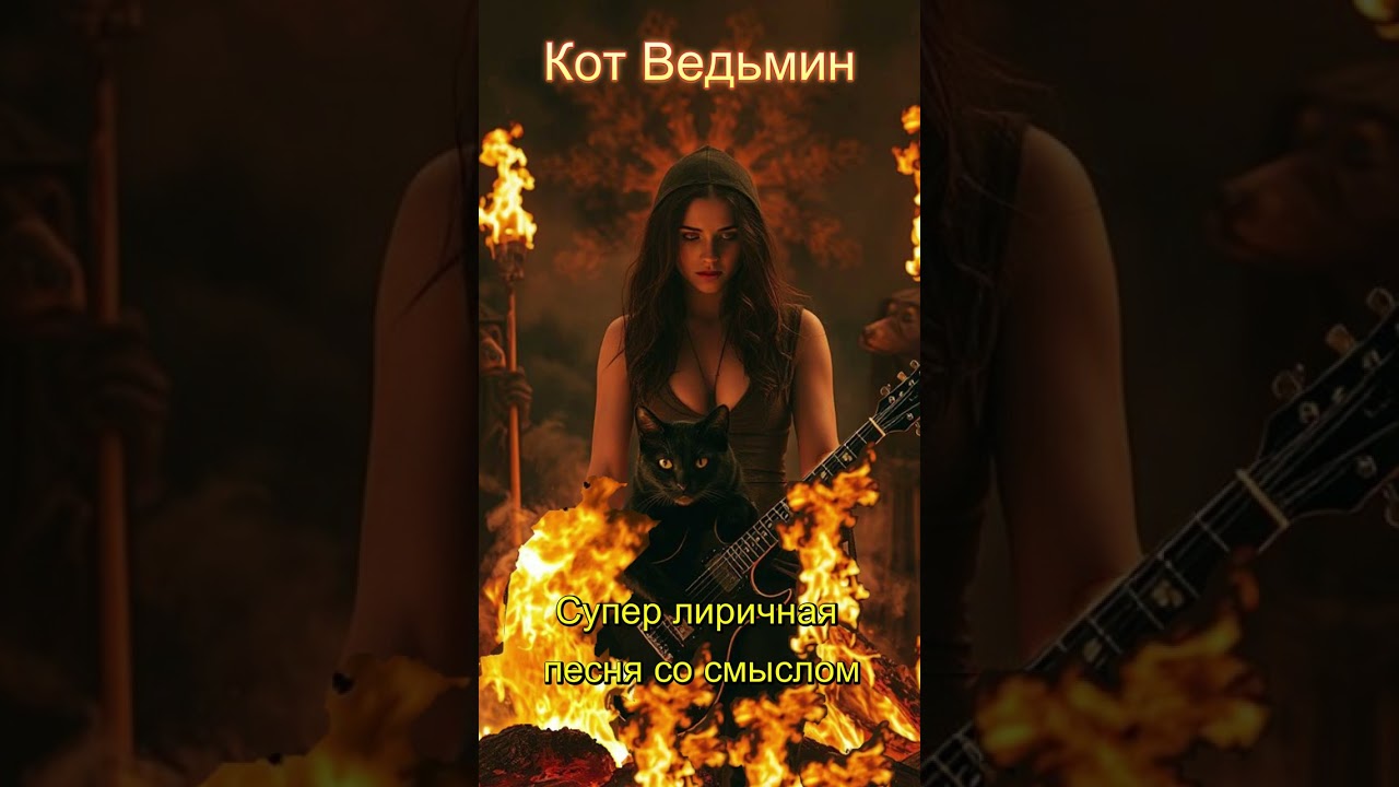 Верный ведьмин кот» 🐈‍⬛🔥 — любовь сильнее огня. #песняоведьме #фентезипесня #песнясосмыслом #музыка