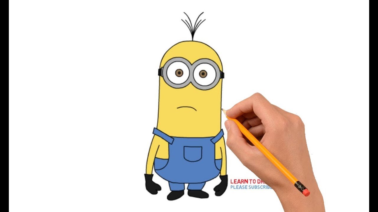 How to Draw a Minion Kevin Step by Step Easy For Kids