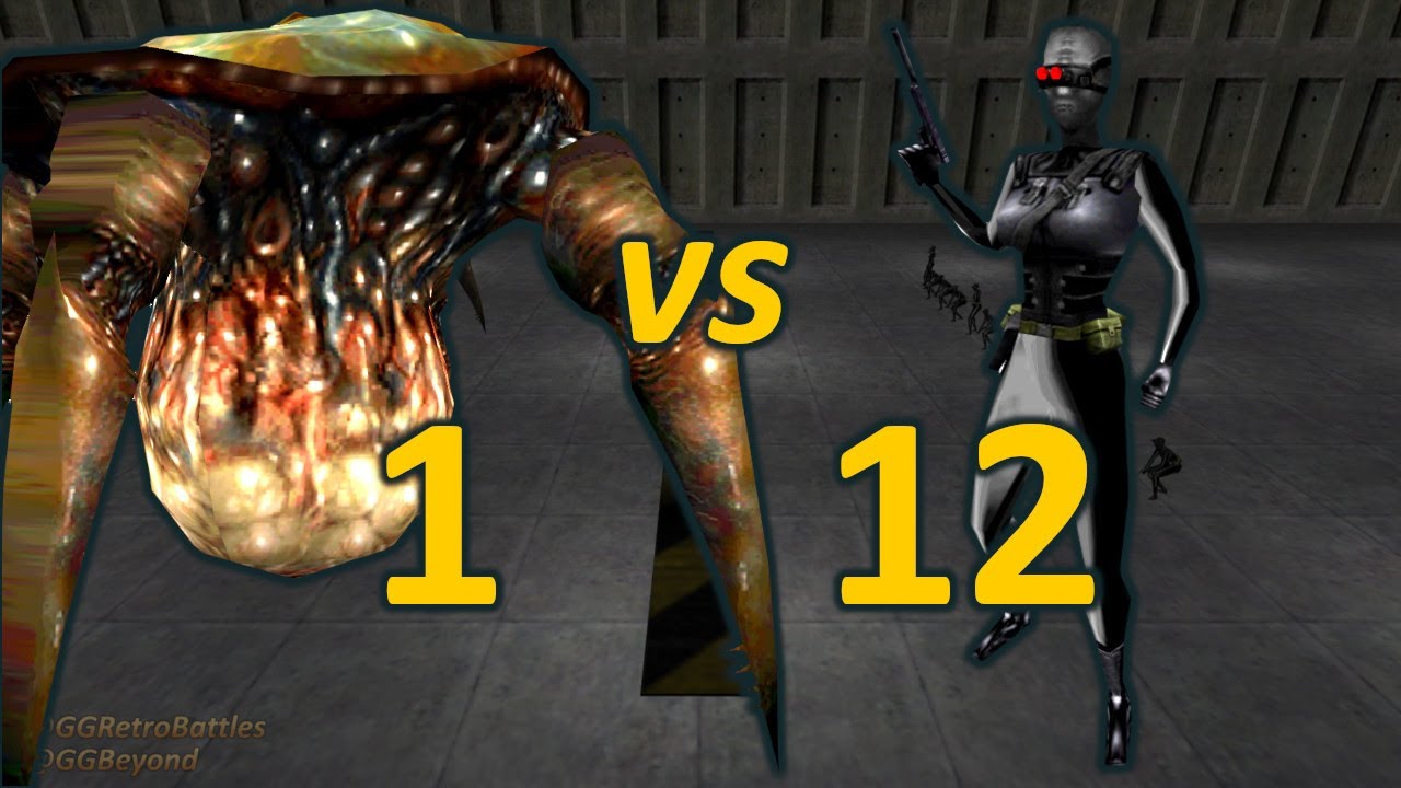 Gonarch vs 12 Assassins - Battle of the Jiggle Physics - Half-Life Retro Battles