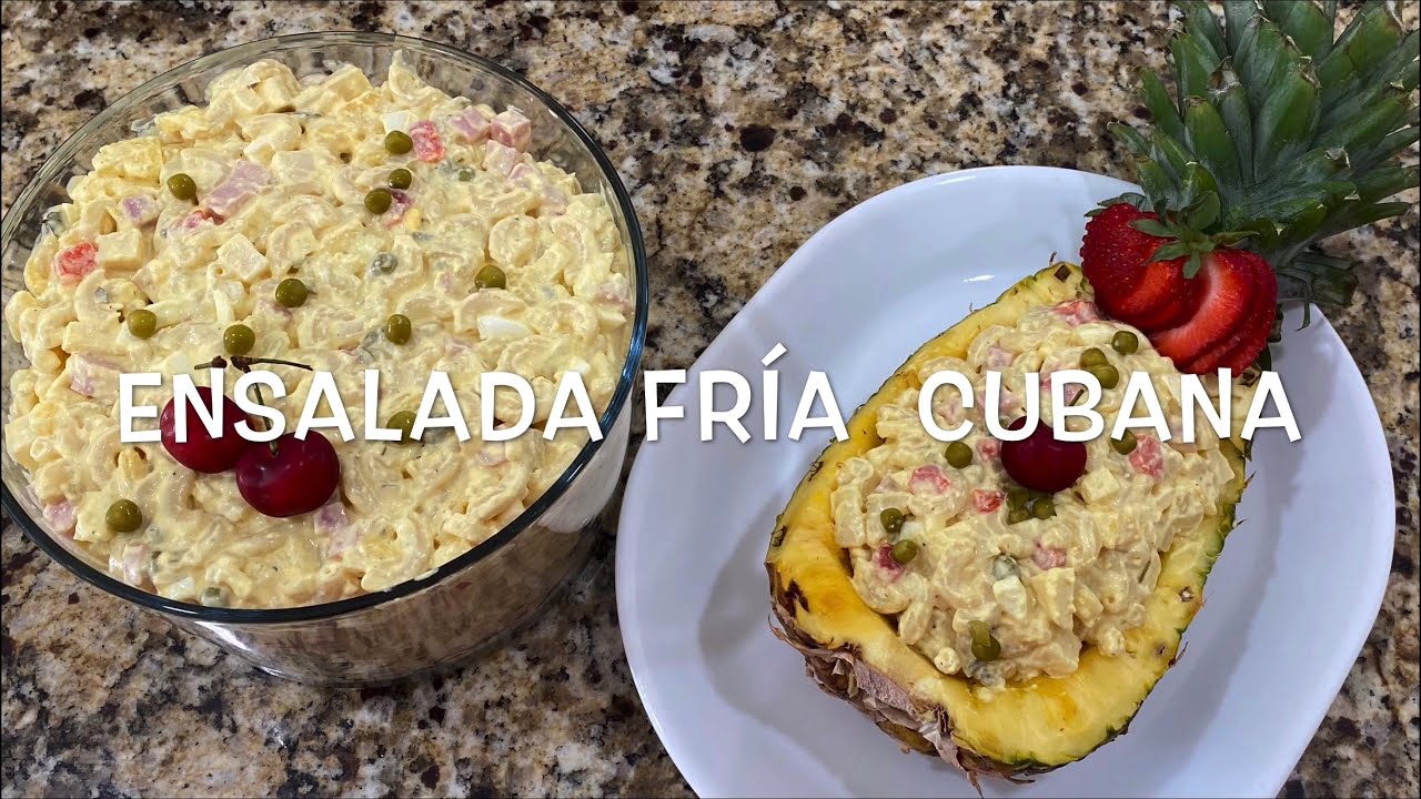 Ensalada Fría Al Estilo Cubano | Cuban Macaroni Salad | Cocina Con Fujita