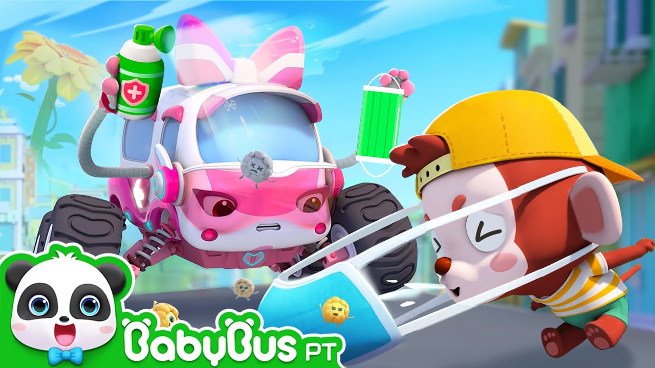 Atchim! Uma Crise de Espirro 🤧 | Carro Desenho | Músicas Infantis & Canções Infantis 🐼 por BabyBus