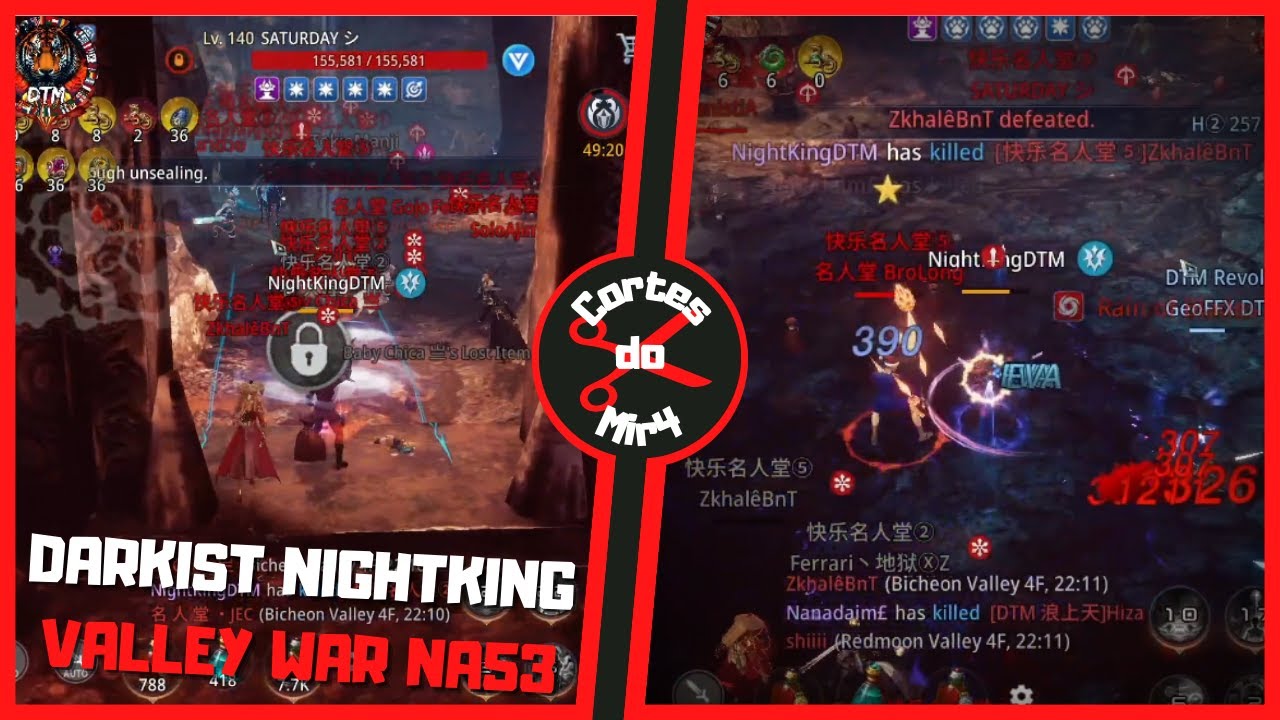 SOTURNA NIGHTKING (DTMFelipe) NA GUERRA DO VALE NA53 | MIR4