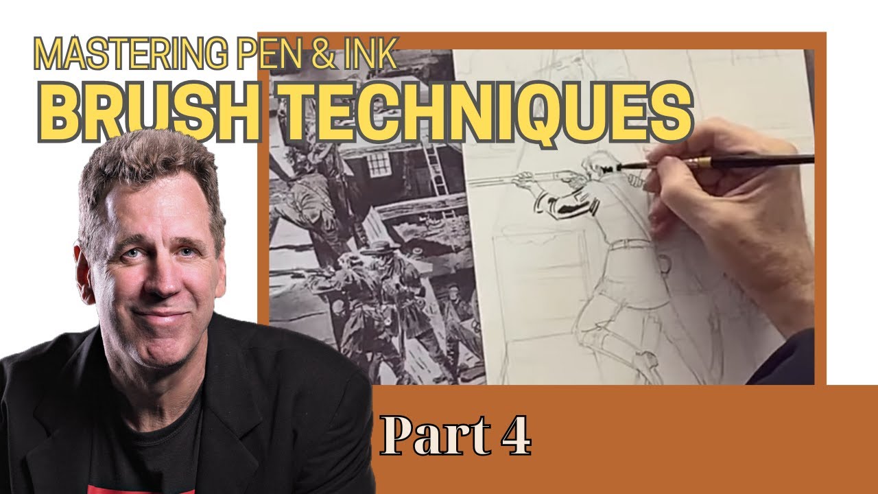Part 4: Brush Techniques That Separate Amateurs vs PRO Inkers (LIVE DEMO)