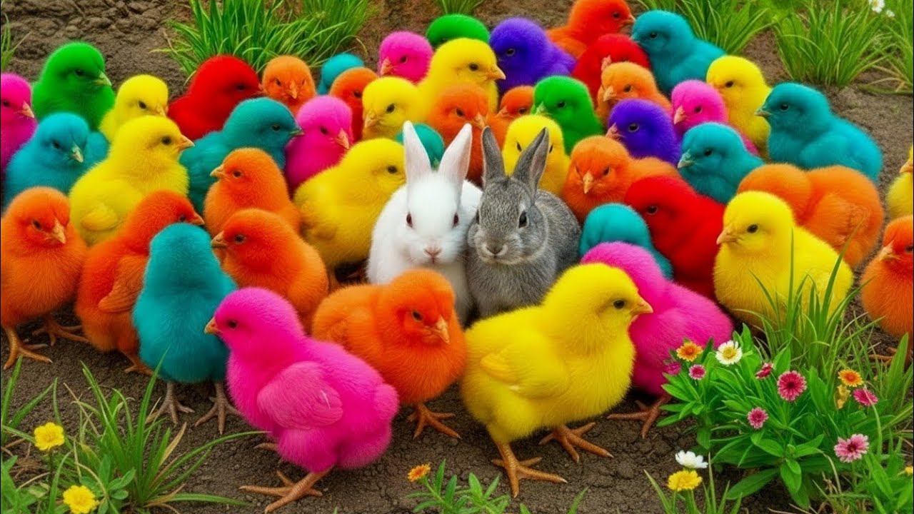 Tangkap Ayam Lucu, ayam warna warni, ayam rainbow, kelinci lucu, bebek lucu, ikan koi, Hewan Lucu