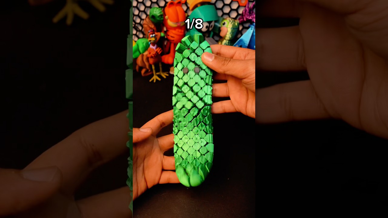 8 Cool & Satisfying 3D Printed Fidget Toys in 60 Seconds! #3dprinting #fidgettoys #satisfying