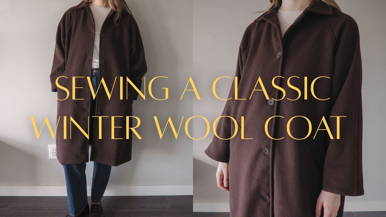 SEWING VLOG | Making a classic winter wool coat
