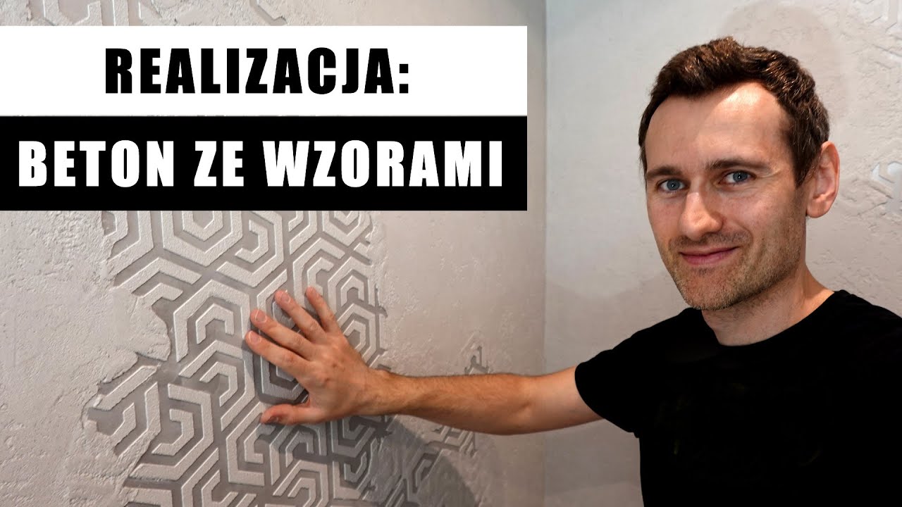 Tynk dekoracyjny - beton z nowoczesnymi wzorami