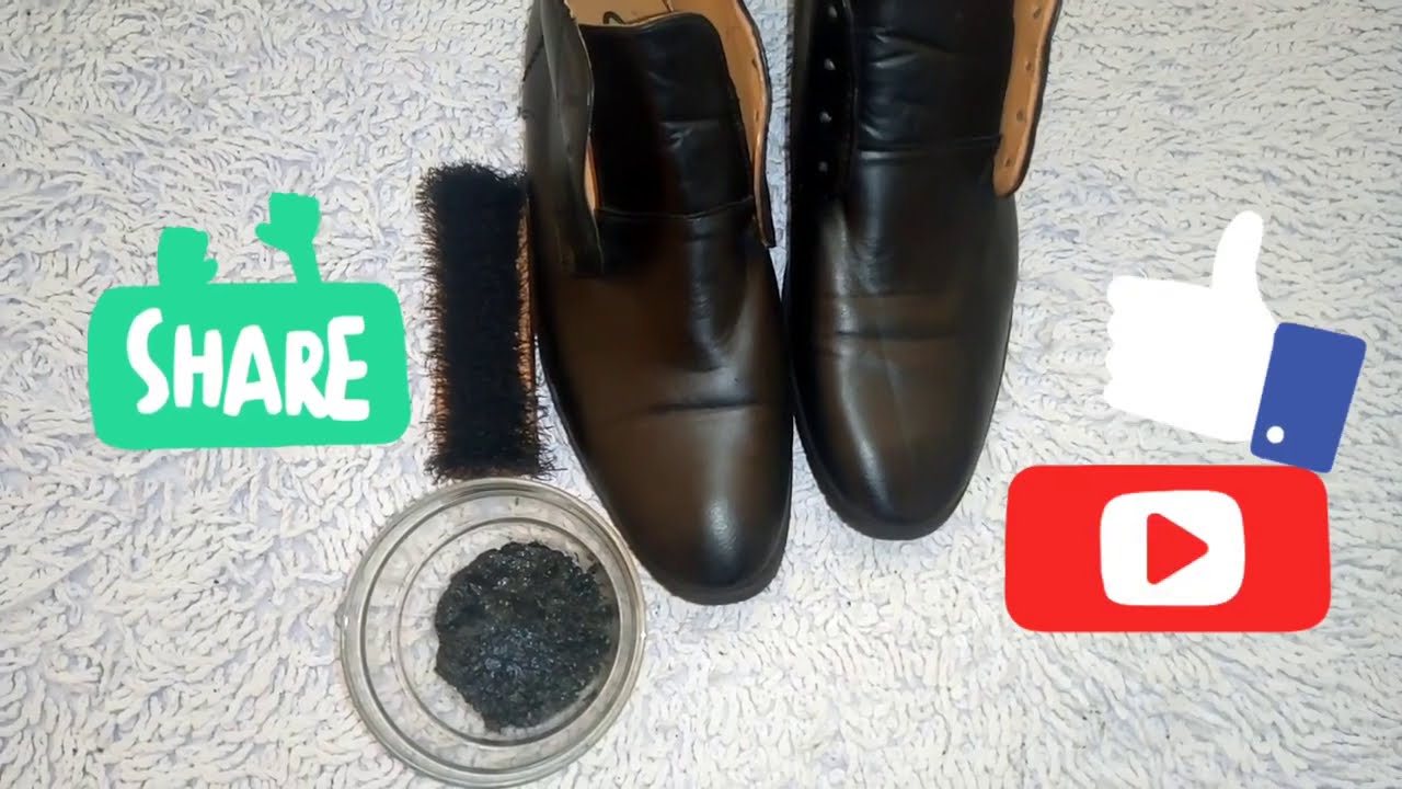 How to make home made shoe polish with avocado & charcoal