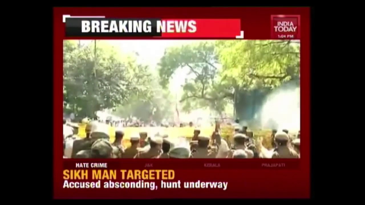 Massive Protest Outside Delhi CM's House