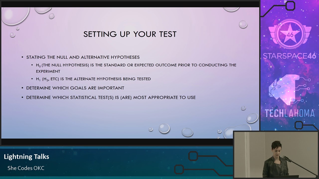 SheCodesOKC: Erin Yener - Hypothesis Testing
