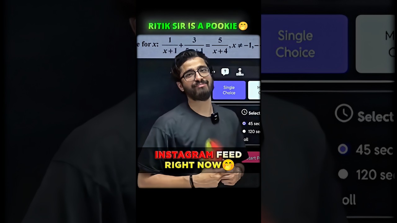Ritik sir instagram feed🤭#funny #viral #ytshorts #ritiksir #instagram #roast