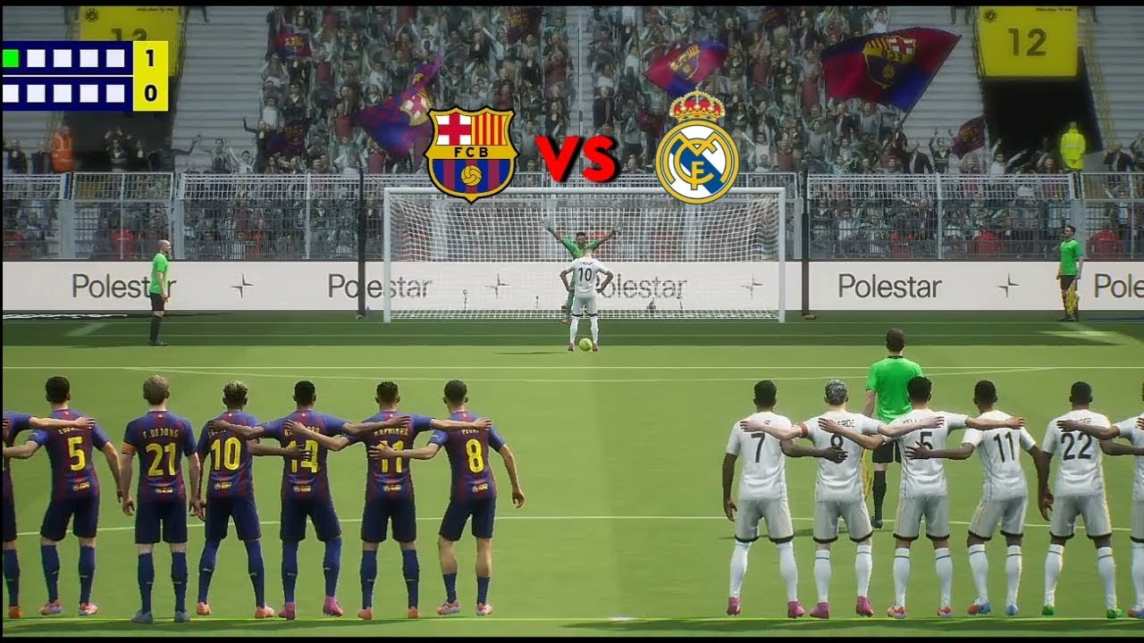 F.C BARCELONA vs F.C REAL MADRID full penalty shootout match (Yamal vs mbappe)#viral #video