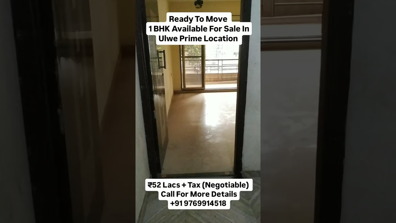 1 BHK Ready To Move Flat In Ulwe Prime Location | 1 BHK In Ulwe | Ulwe | Navi Mumbai 