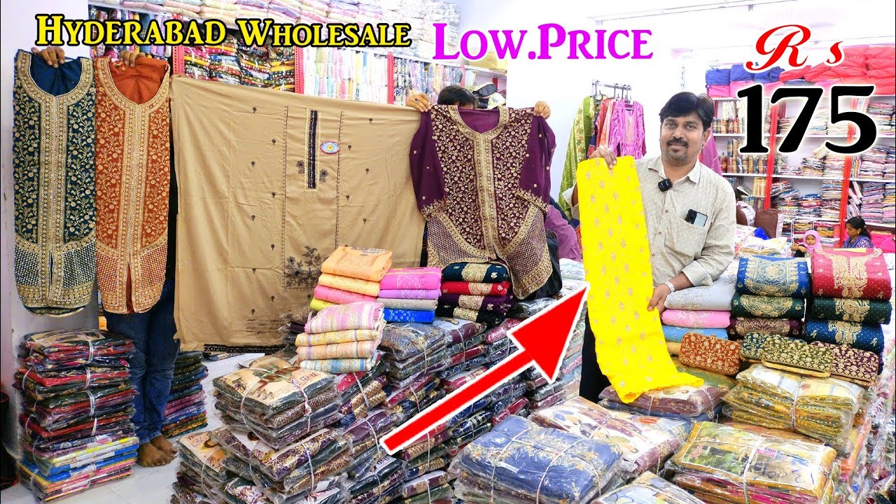 Hyderabad Wholesale Only 175.Rs Suits Variety Suits Dress Material || Zainab Suit House ||
