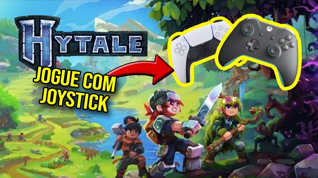 Jogue Hytale com Joystick | Controles Xbox Play5 | Dicas Tutorial