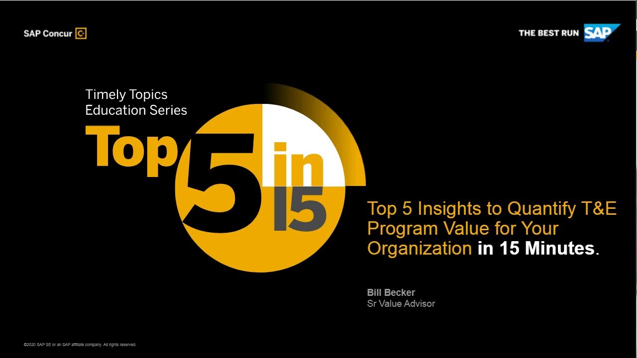 Top 5 Insights to Quantify T&E Program Value for Your Organization in 15 Minutes