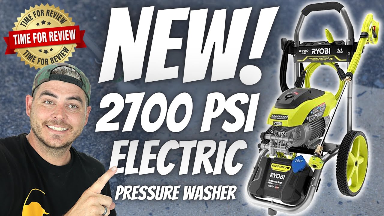 RYOBI 2700psi 1.1gpm Electric Pressure Washer Review | BRAND NEW!