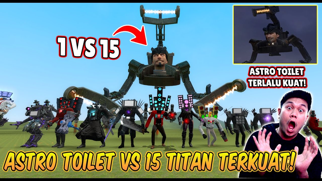 ASTRO TOILET TERKUAT VS 15 TITAN TERKUAT DI SKIBIDI TOILET! Ternyata Astro Toilet Yang Terkuat!