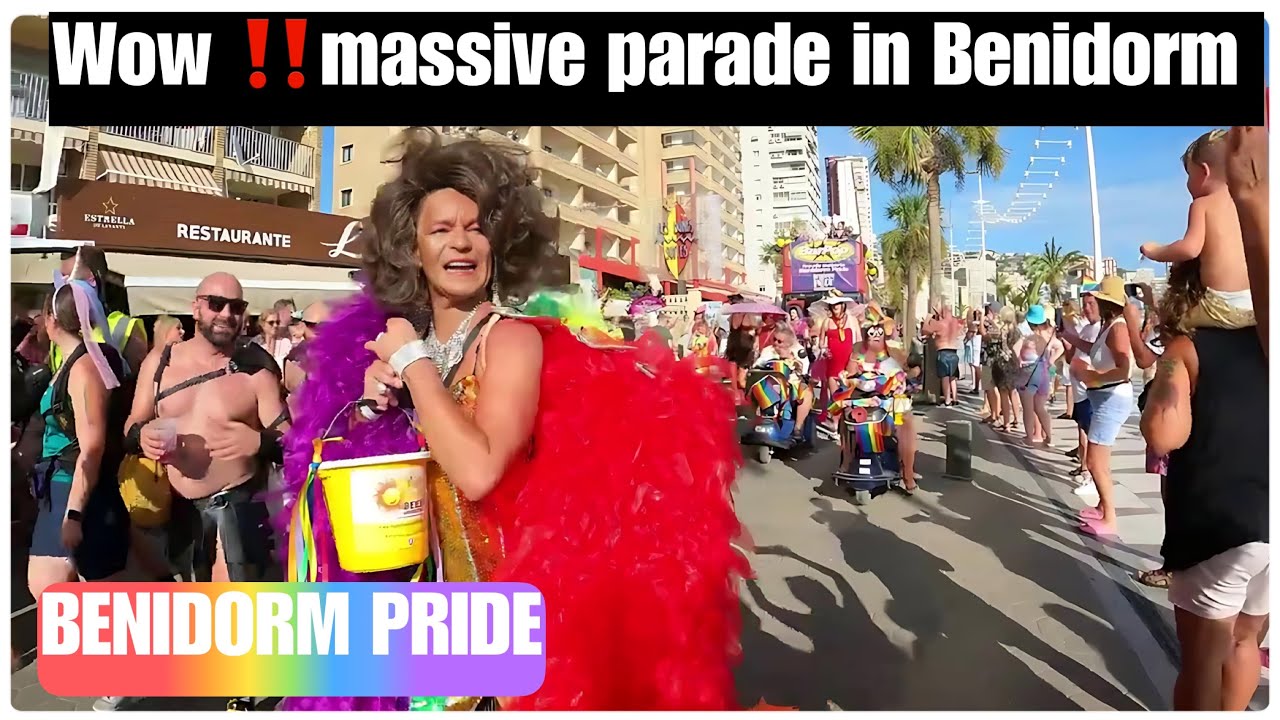 Gay Pride Parade Benidorm 🇪🇸 | LGBTQ+ Festival on the Costa Blanca