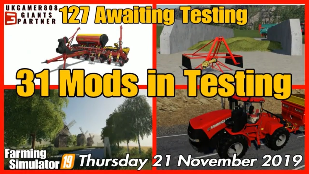 Mods in Testing list fs19 Mod hub Update New Mods fs19 #fs19modsreview
