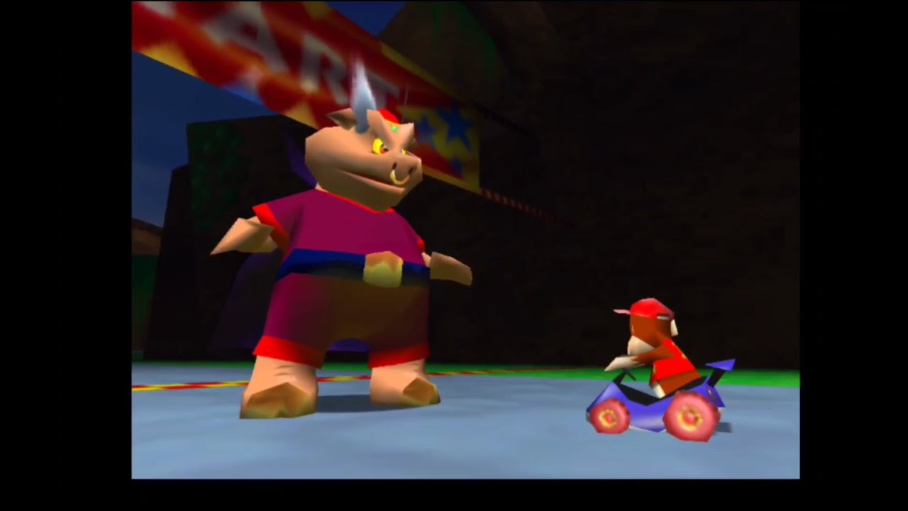 Diddy Kong Racing - Wizpig first boss battle! N64 gameplay!