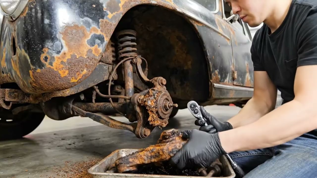 Mercedes-Benz 1950 Car Restoration ASMR | Extreme Rust Removal & Full Rebuild