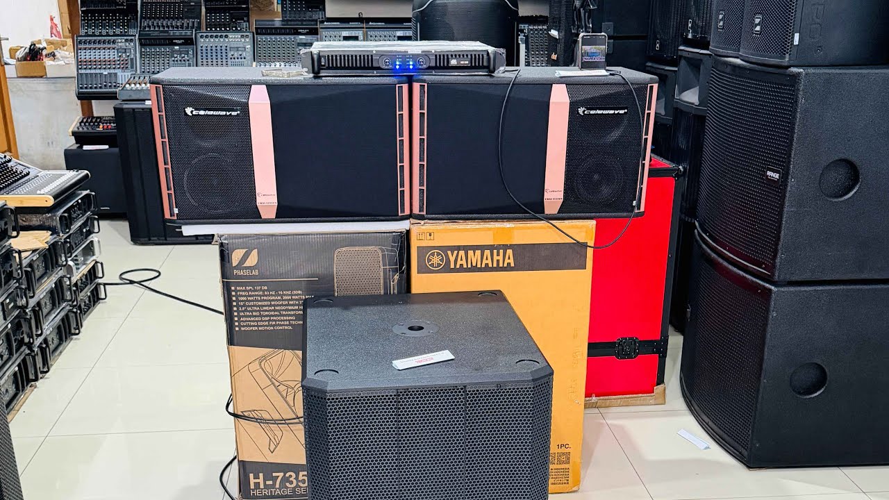 Paket Karaoke 3 WAY SYSTEM CELEWAVE - subwoofer pakai 18inc FIDELITY