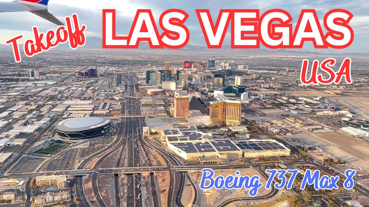 Takeoff from LAS VEGAS (LAS) | Southwest Boeing 737 Max 8