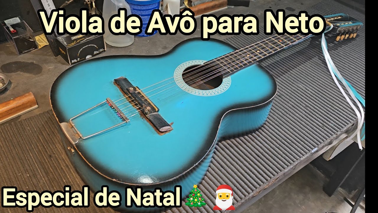 Restauração Viola Giannini Tropicalia AVS21 anos 70'  - Brunelli Luthier 