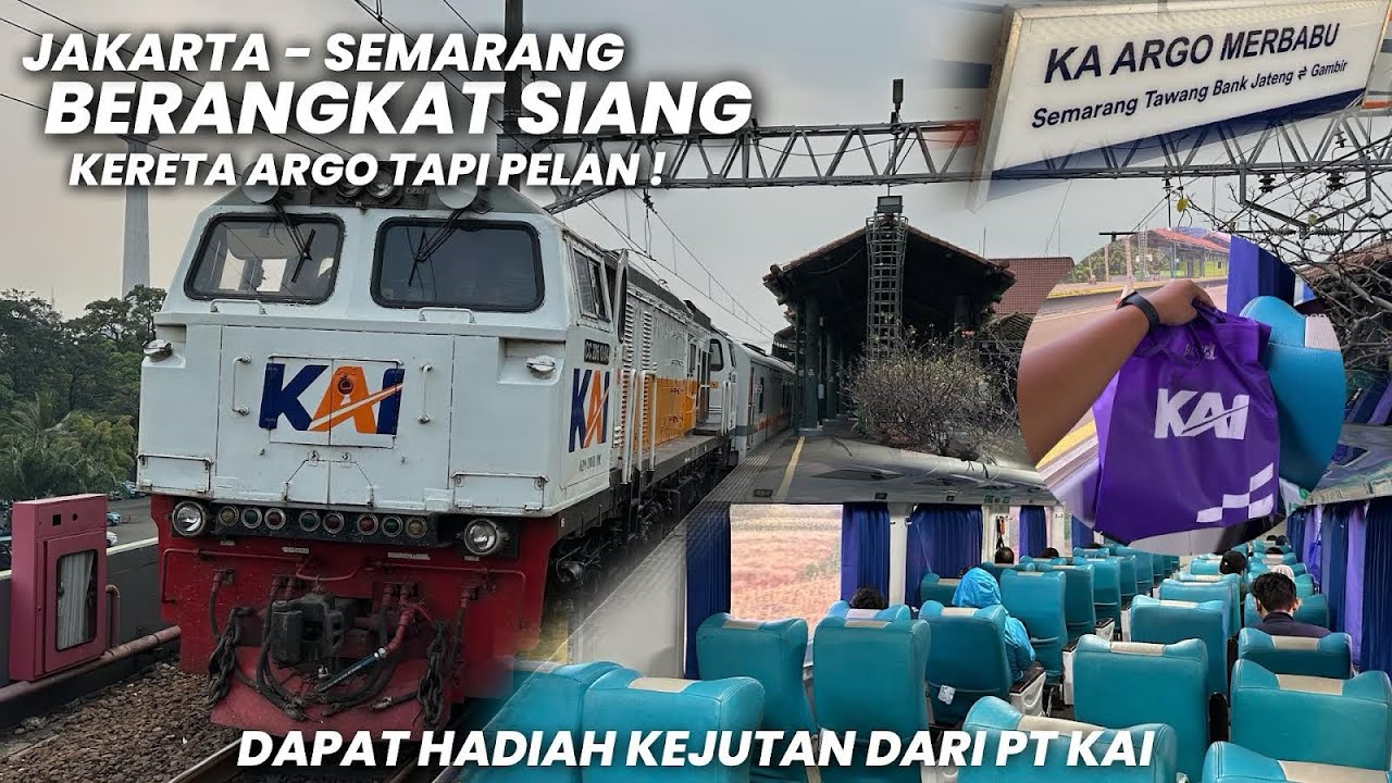 NGEBUTNYA KURANG BERASA INILAH KERETA ARGO PALING LAMBAT‼️Naik KA Argo Merbabu Jakarta - Semarang