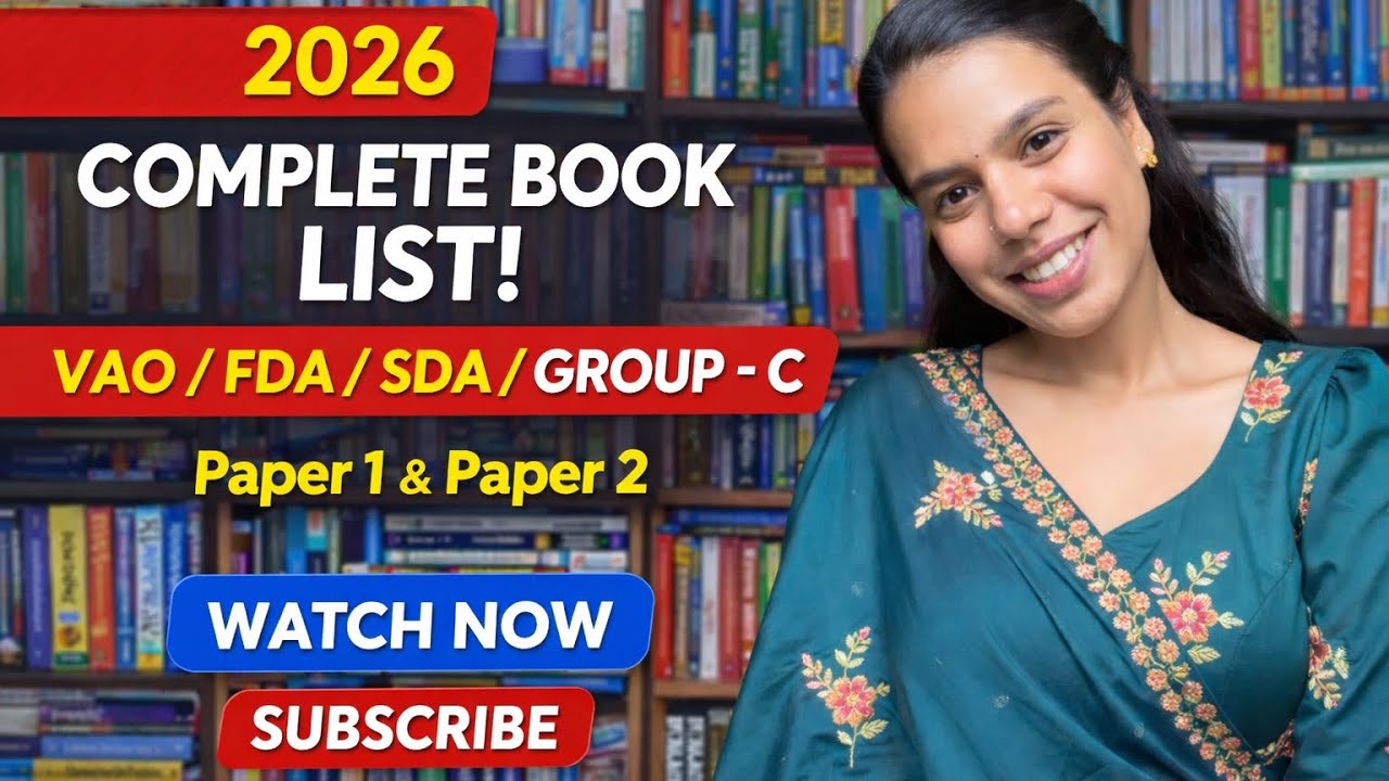 Best Books for VAO | FDA | SDA (Kannada Medium) 🔥 Paper 1 & 2 Full Booklist 2026 	Stop Confusion! 