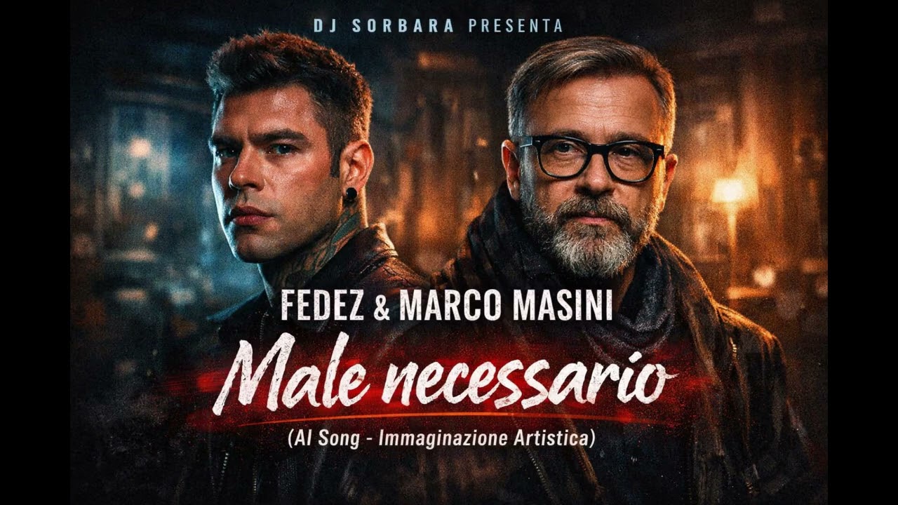 Fedez & Marco Masini – Male necessario | Sanremo 2026 (AI Song – Immaginazione Artistica)