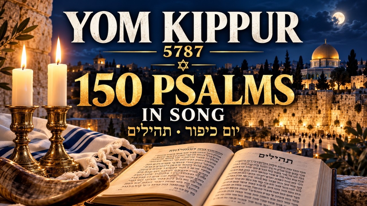 Yom Kippur 5787 ✡️ All 150 Psalms in Song | Hebrew Tehillim for Prayer, Forgiveness & Teshuvah