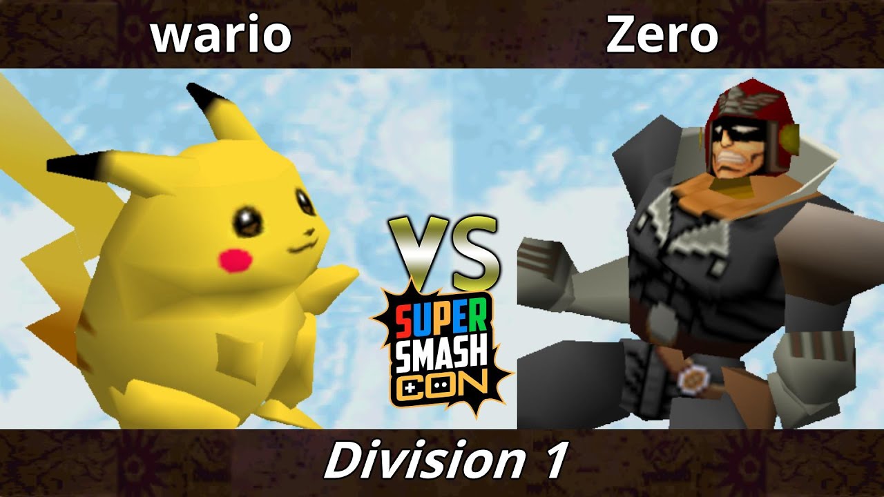 SSC 2022 Division 1 - wario (Pikachu) Vs. Zero (Captain Falcon) SSB64 Smash Bros Tournament