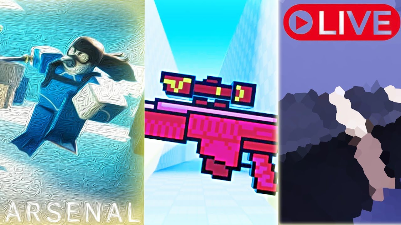 ROBLOX Rivals, Arsenal and Flick LIVE (Dares,challenges etc you decide too)