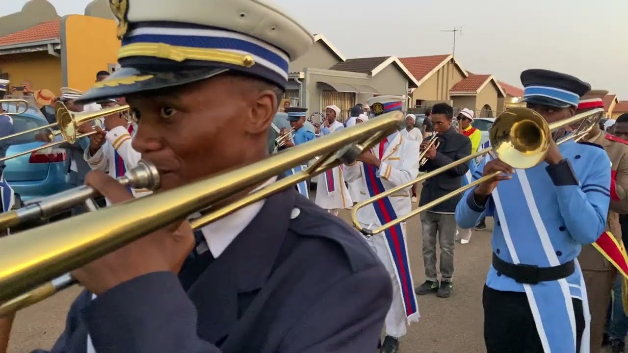 2YM brass band @ Phehello and Lesego’s funeral 26 January 2026
