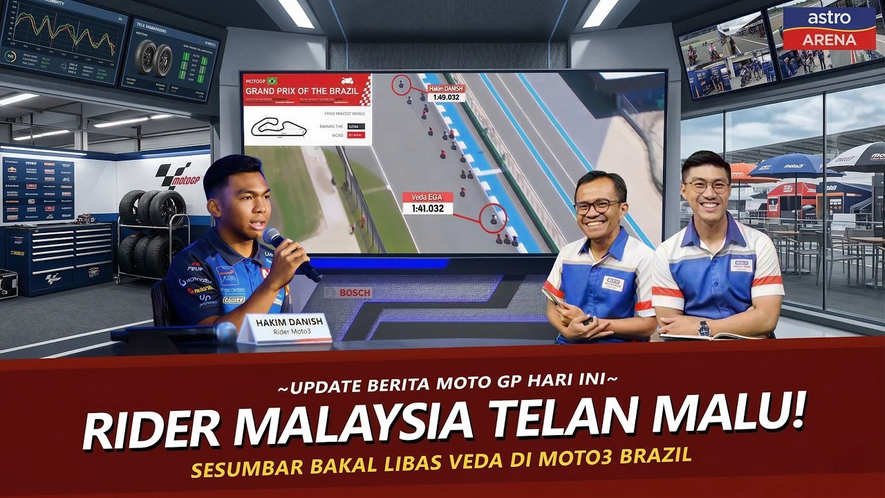 SESUMBAR BAKAL LIBAS VEDA!! HAKIM DANISH MALAH DITERTAWAKAN JELANG MOTO3 BRAZIL 2026