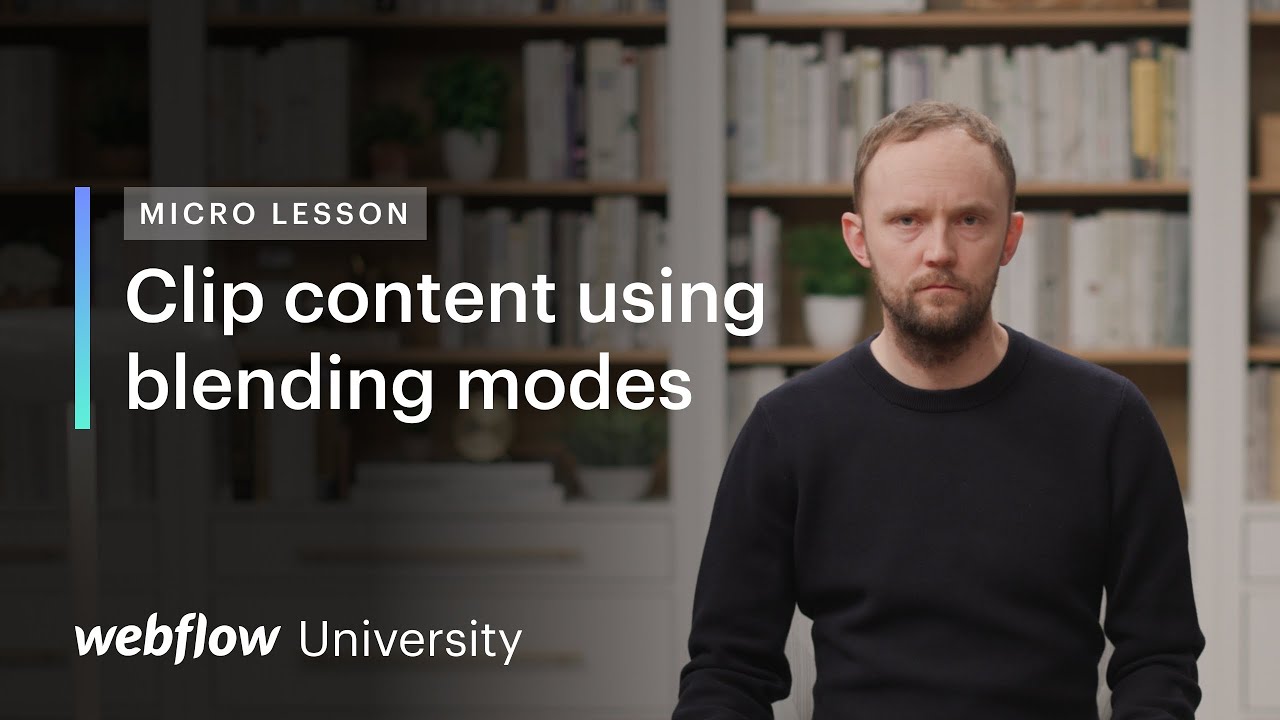 Clip black & white content using blending modes &mdash; Micro lesson #36