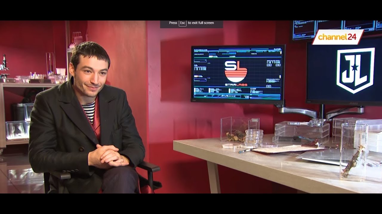 Ezra Miller (The Flash) chats to Channel24