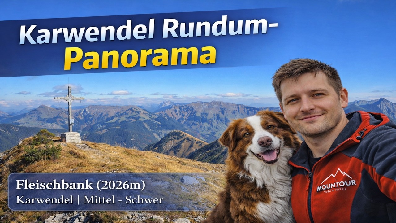 Aufstieg zur Fleischbank (2026 m) | Karwendel | Ein traumhaftes und luftiges 360 Grad Panorama