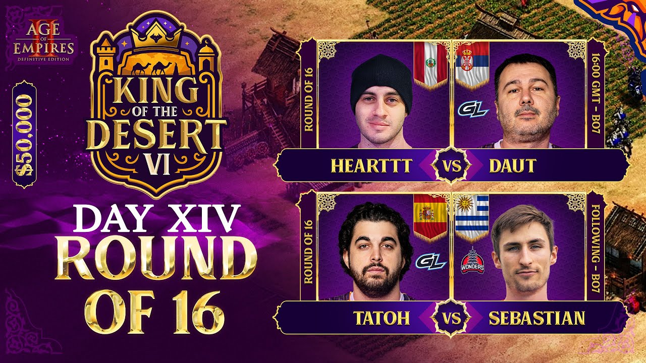 KOTD VI Round of 16 | Hearttt vs DauT | TaToH vs Sebastian
